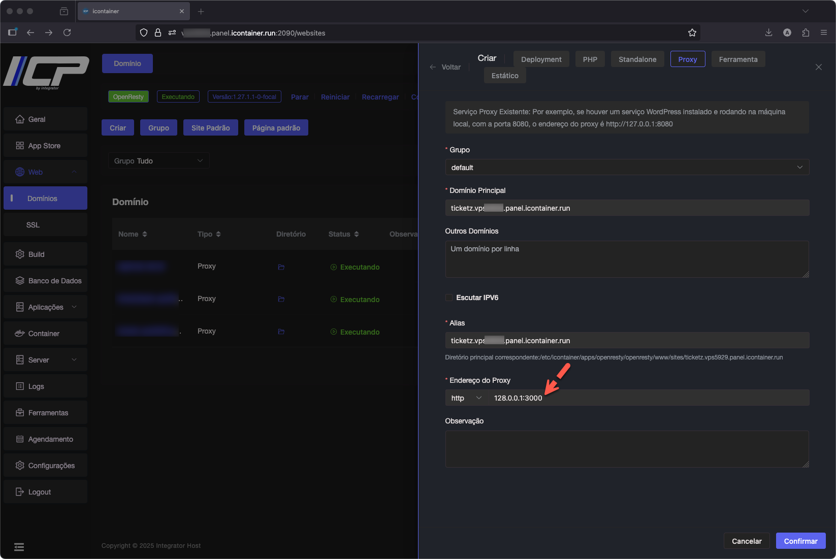 Como instalar o TicketZ no painel ICP