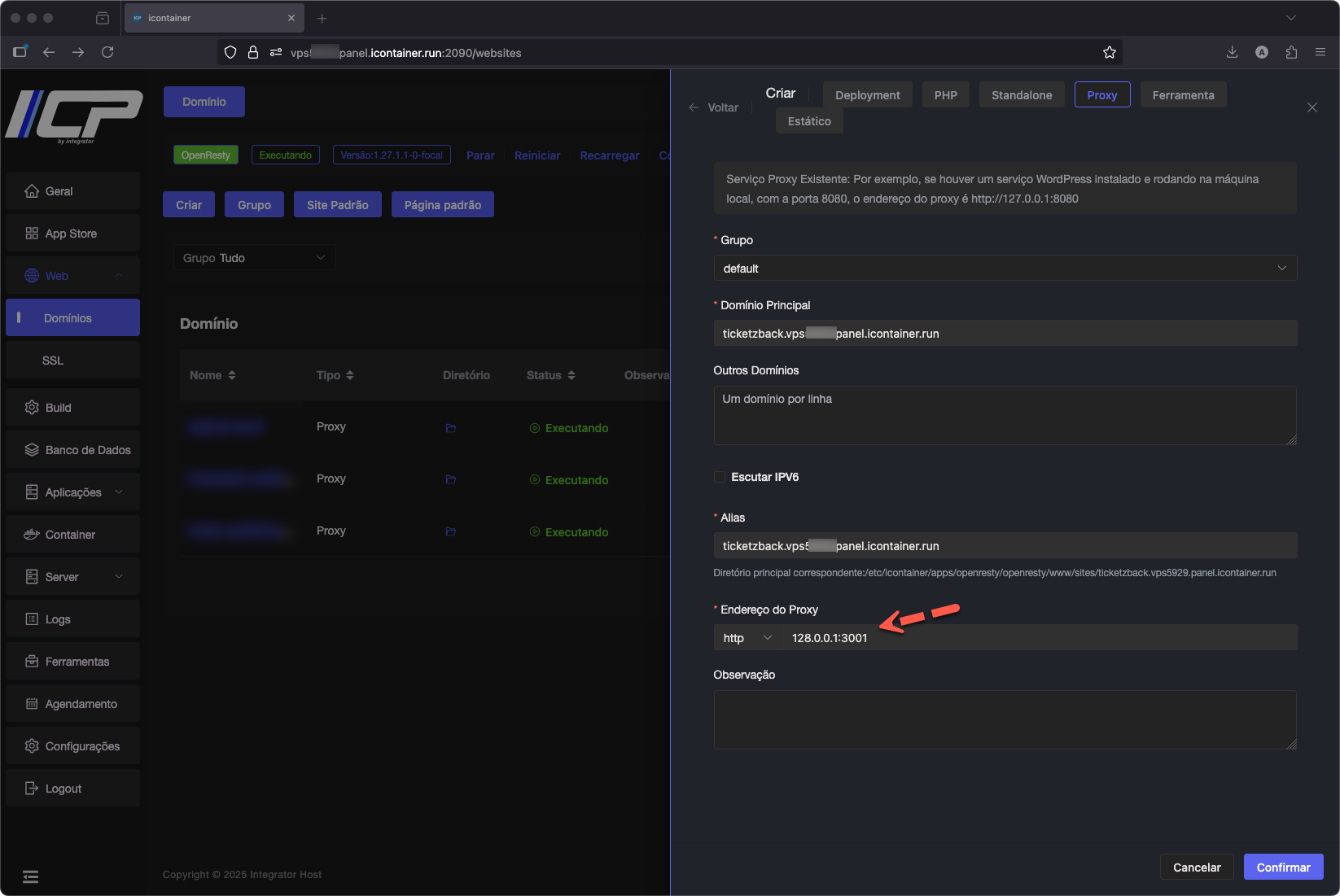 Como instalar o TicketZ no painel ICP