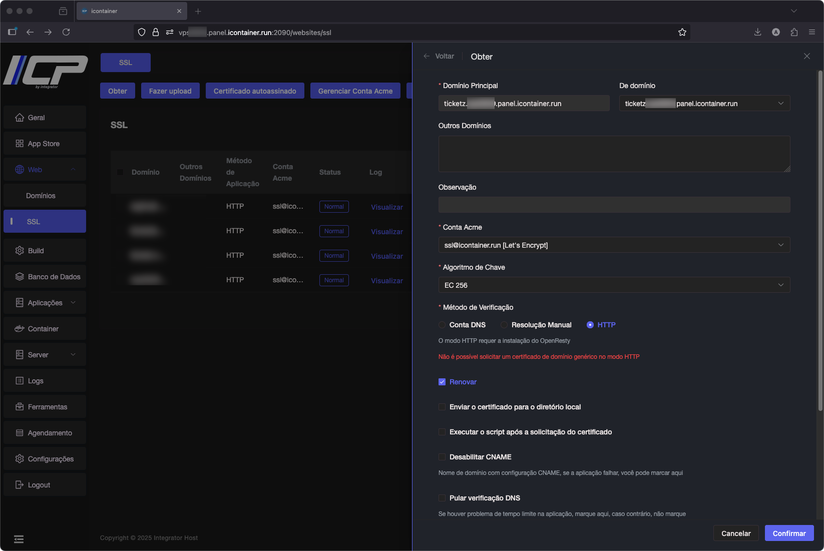 Como instalar o TicketZ no painel ICP