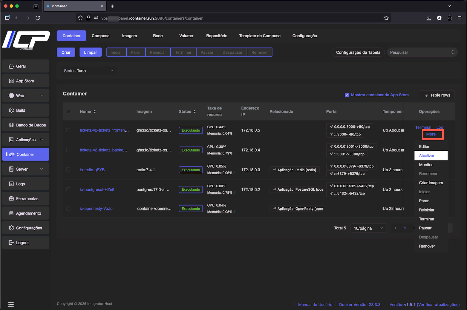 Como instalar o TicketZ no painel ICP