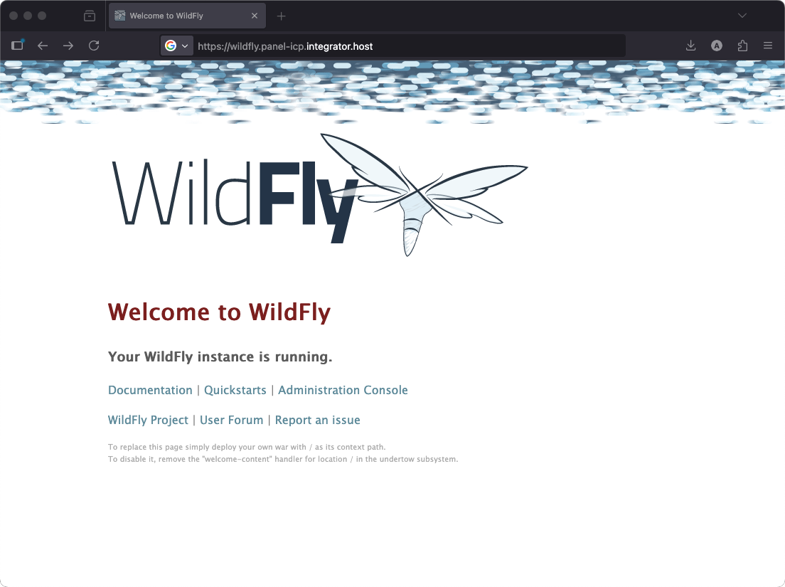 Como instalar o Wildfly usando o Painel ICP