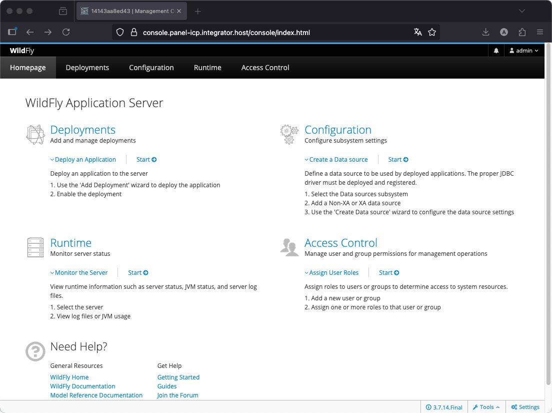 Como instalar o Wildfly usando o Painel ICP